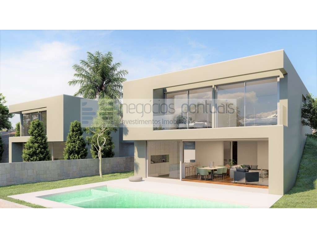 Moradia geminada T3 com piscina em inicio de acabamentos - Grande imagem: 3/11