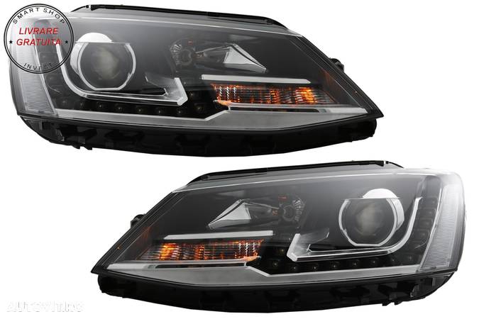 Faruri LED DRL VW Jetta Mk6 VI (2011-2017) GTI OE Design- livrare gratuita - 5