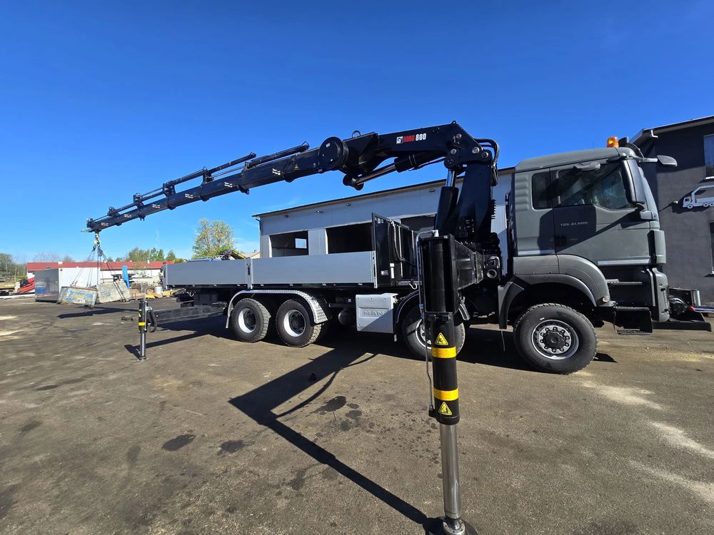 Man 41.500 8x8 hds hiab 800 + fly jib energetyka żuraw dźwig 2018