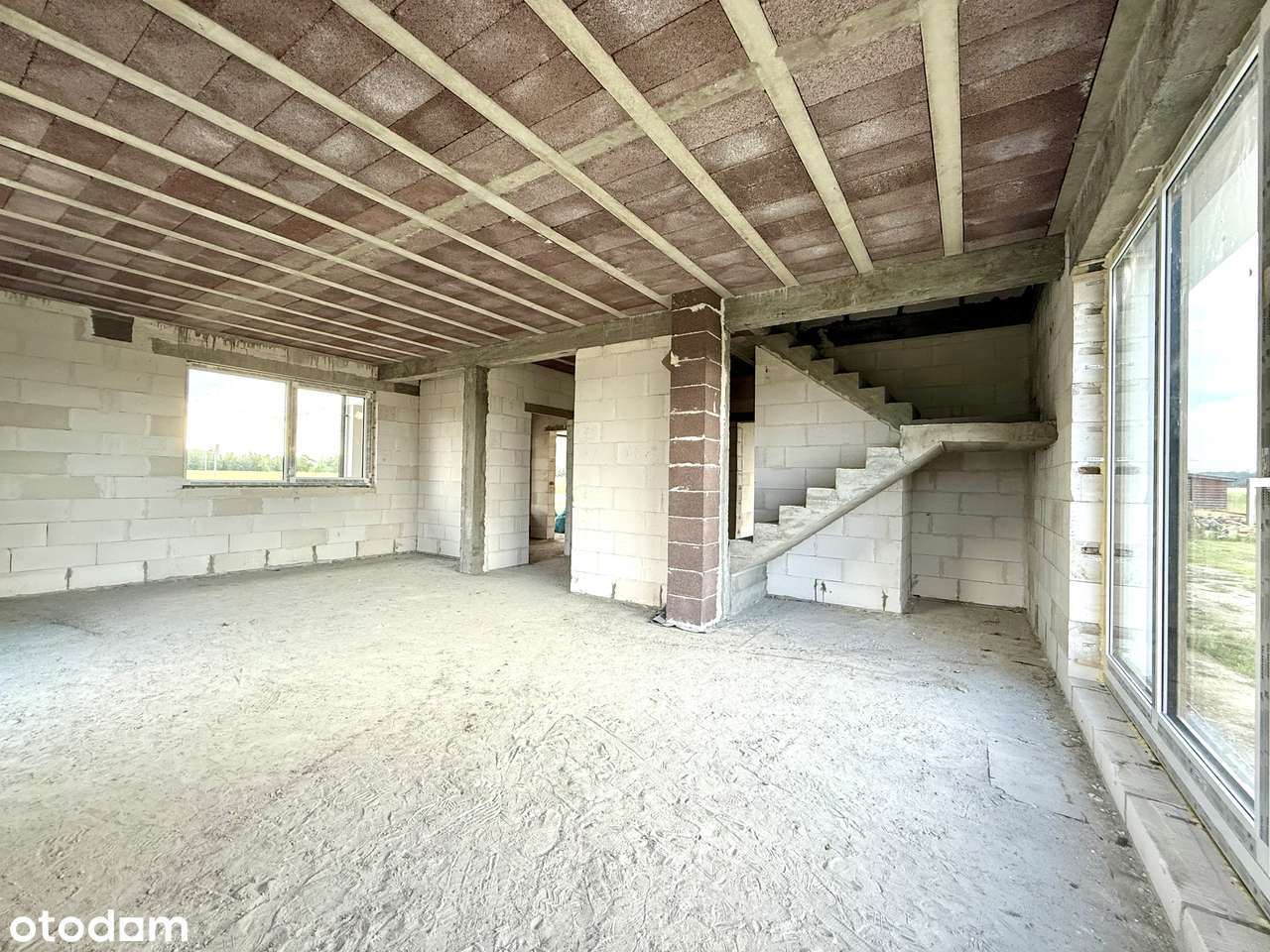 Dom w stanie surowym zamkniętym, 7km od Siedlec - Gołąbek gm. Skórzec-6