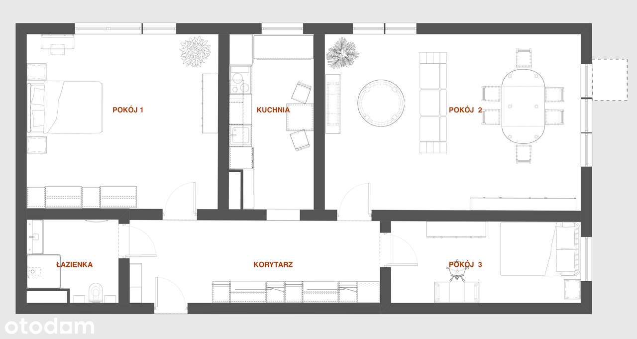 Jasne, ustawne 3 pokoje | Świetny układ i duże możliwości-8