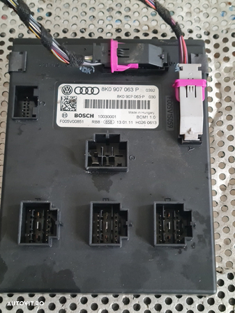 Calculator Modul Confort BCM Audi A4 B8 A5 8T An 2007-2008-2009-2010-2011-2012-2013-2014-2015 Cod 8K0907063P Dezmembrez Audi A5 8T 2.7 Tdi Euro 5 Motor CGKA Cutie Automata MMW Bixenon Volan Stanga - Dezmembrari Arad - 7