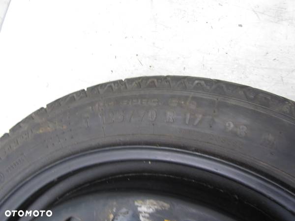 opel koło dojazdowe 5x110 125/70 r17 - 3