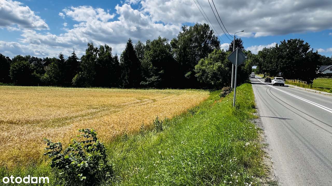 Działka pod zabudowę mieszkaniowo/usługową przy głównej drodze-0
