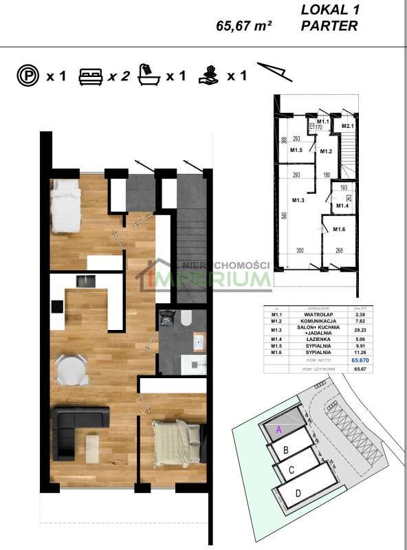Mieszkanie 65,9 m2 na oś Wólki-8