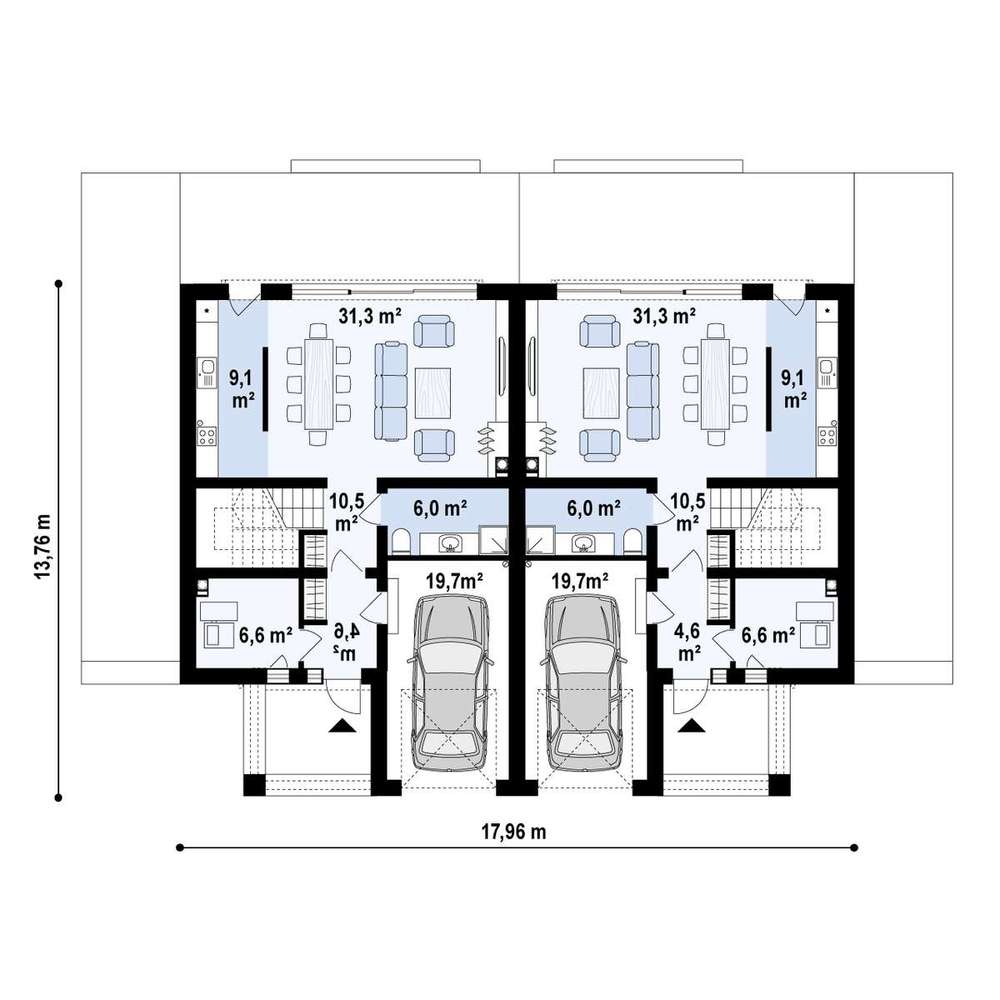 DOM W ZABUDOWIE BLIŻNIACZEJ 150 M2 - Pełny obrazek: 4/5