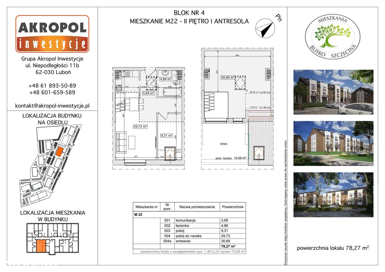 Skarbimierzyce | mieszkanie 3-pok. | B4-M22 - Pełny obrazek: 2/8