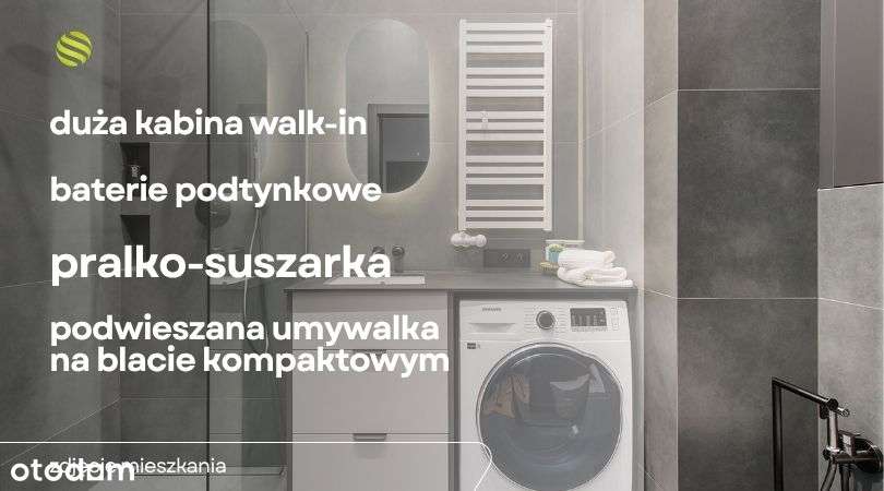 Loftowe 3 pokoje z 2 ogródkami | 51 m² | Młyny Mogilska-2