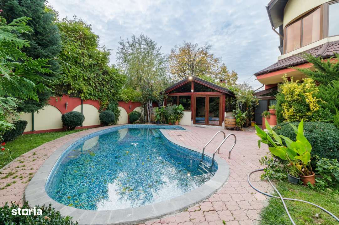 Vila individuala cu piscina, garaj dublu • teren 766 mp • Popesti- - Imagine principală: 2/19