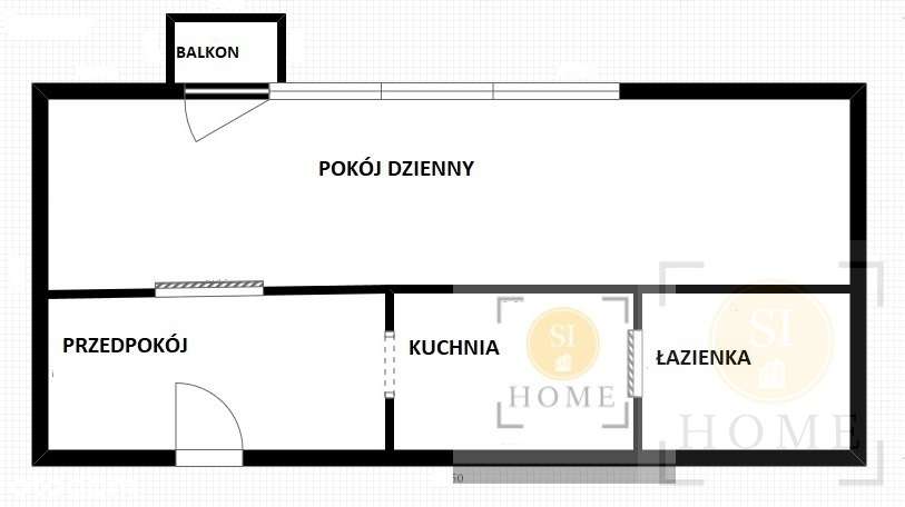 Kawalerka z balkonem przy Hanza Tower- 0% PROWIZJI-6