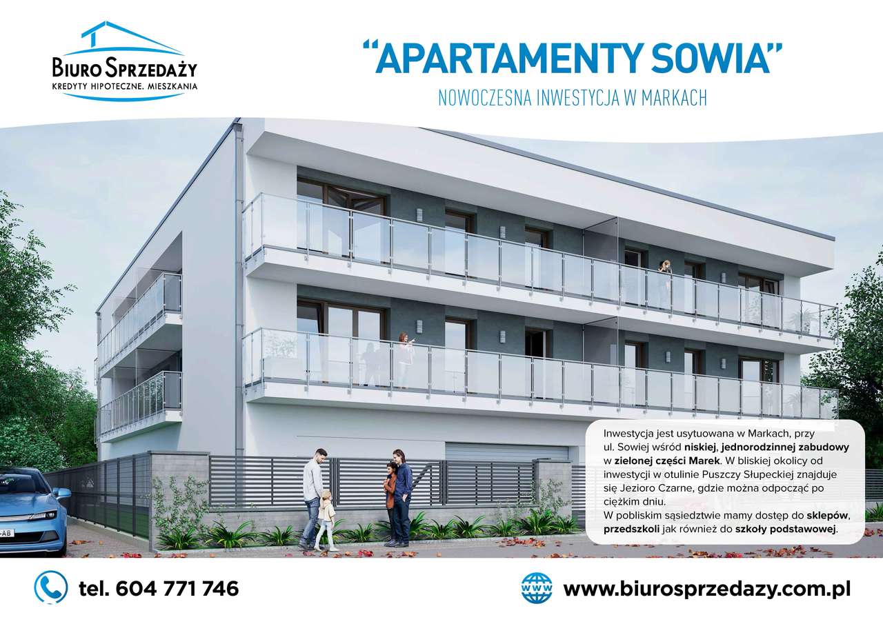 3 POKOJE W APARTAMENTOWCU Z TARASEM I BALKONEM+GARAŻ - Pełny obrazek: 4/9