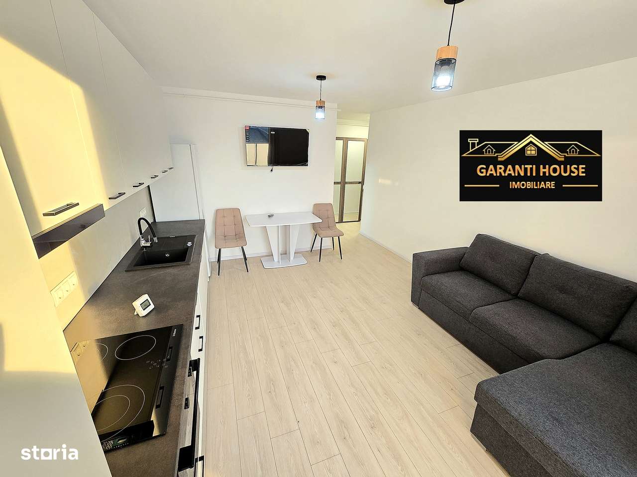Bloc nou, apartament cu o camera, prima inchiriere, 250€/Luna - Imagine principală: 2/6