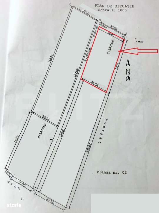 Teren extravilan de vanzare, 2680 mp, zona Lacuri Martinesti. - Imagine principală: 4/4