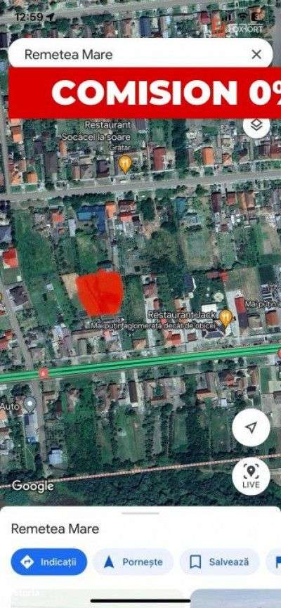 COMISION 0% Teren intravilan de 1393 mp cu toate utilitatile, zona Rem - Imagine principală: 2/2