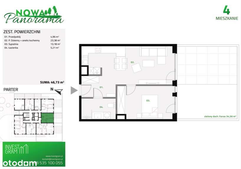 TARAS 34mkw w cenie! Mieszkanie dla młodych! Bud.2 - Pełny obrazek: 1/10