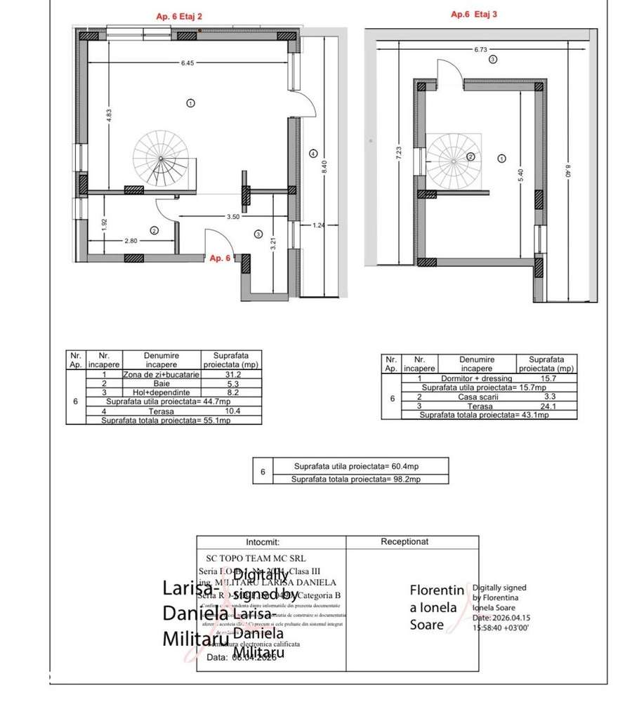 Apartament 2 camere + scara interioara + terasa 34MP | Metrou Berceni-7