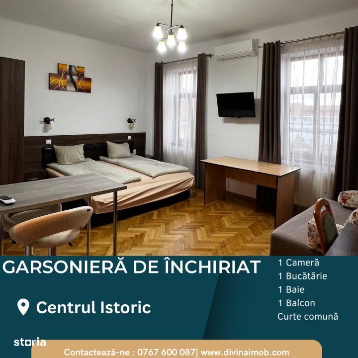 Garsoniera de inchiriat, Centrul Istoric