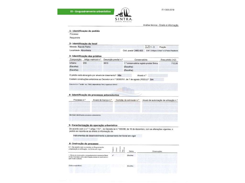 Terreno para Construção de Prédio ou Moradia na Abrunheira - Grande imagem: 2/13