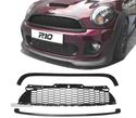 GRELHA FRONTAL PARA MINI COOPER R56-57-55 2006/2014 PRETO BRILHANTE APENAS VALIDA S E JCW - 1