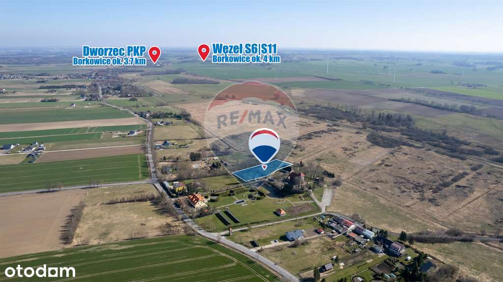 Piękna działka ze stawem, 3 km od morza: Śmiechów - Pełny obrazek: 4/11