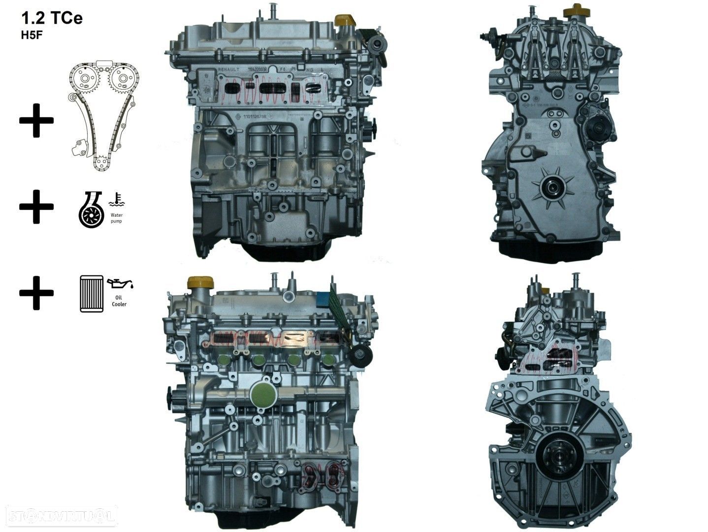 Motor  Reconstruído DACIA DUSTER 1.2 TCe H5F - 1