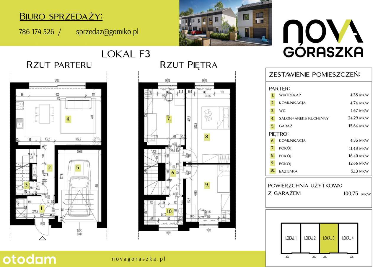 4-pokojowy dom 147,9 m2 + ogródek - Pełny obrazek: 2/9