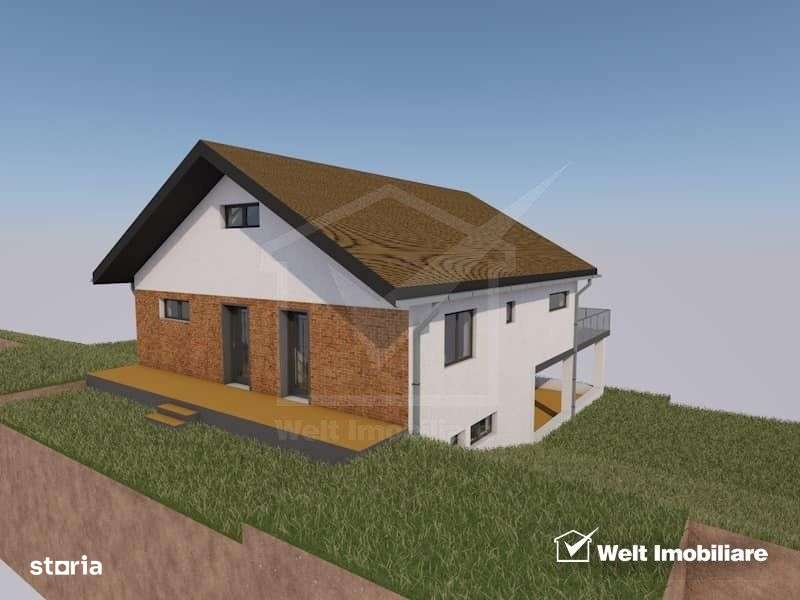 Proiect autorizatie casa P+1, teren 1000 mp, Salicea - Imagine principală: 2/3