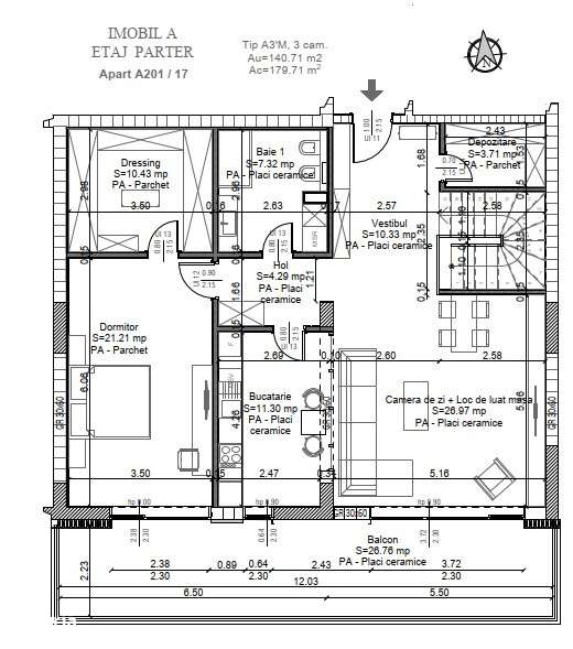 3 camere duplex lux Pipera | 140 m² | terasa mare | volum impresionan-9
