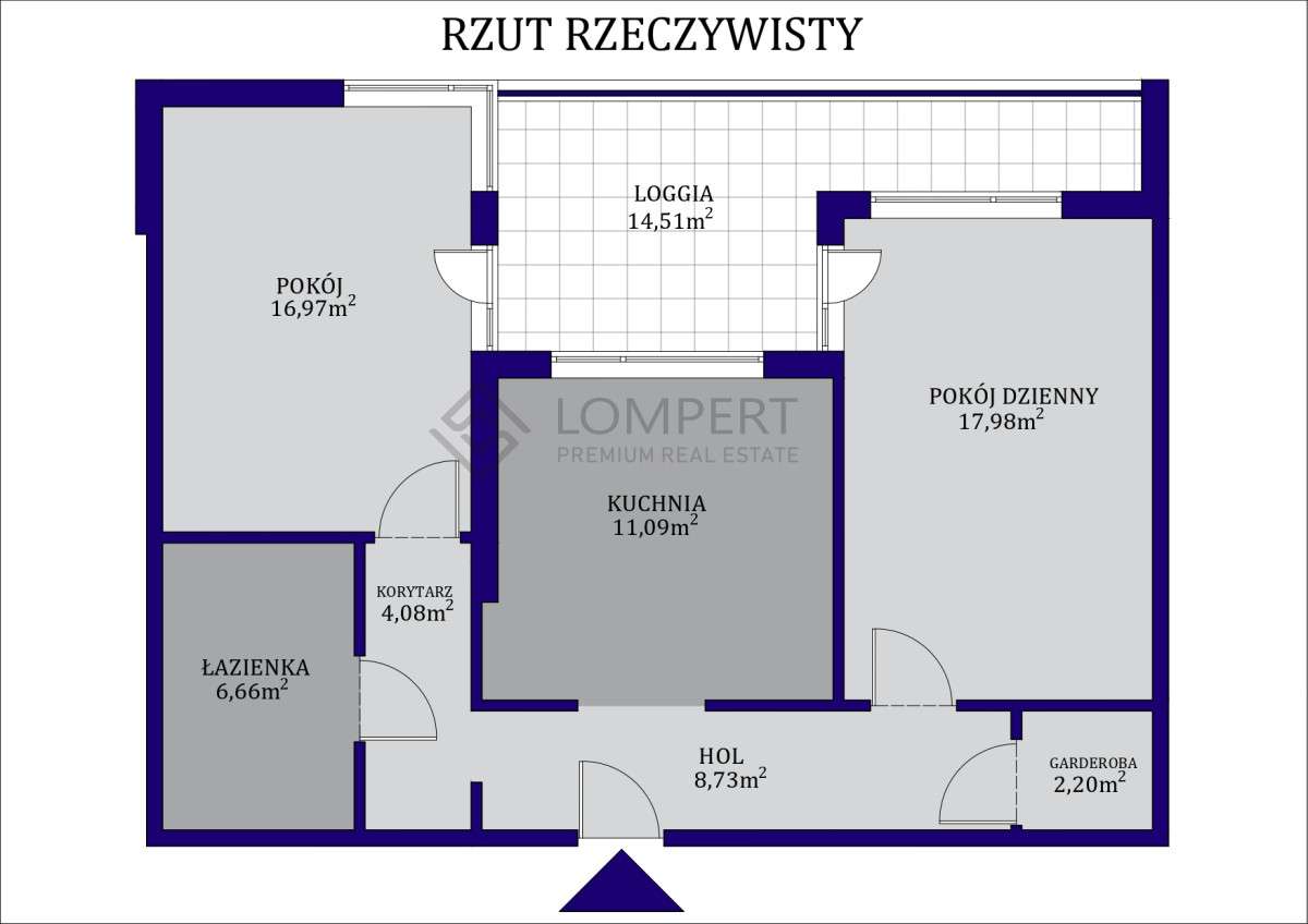 Parter - loggia|wysokość 3m|2 - 3 pokoje-11