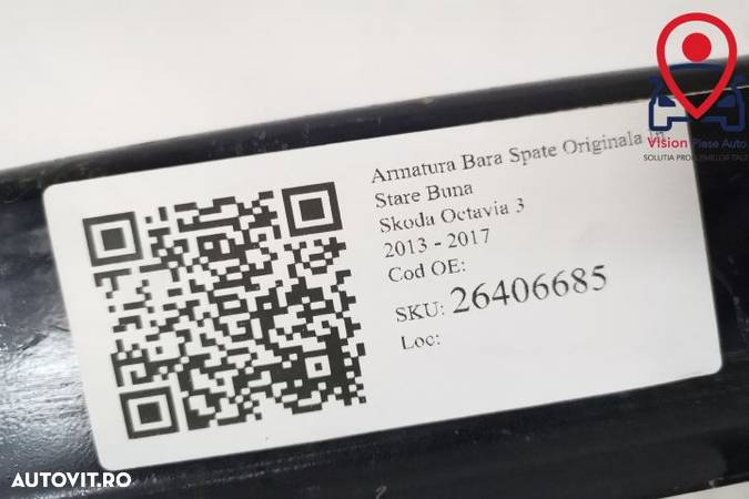 Armatura Bara Spate Originala In Stare Buna Skoda Octavia 3 2013 2014 2015 2016 2017 - 7