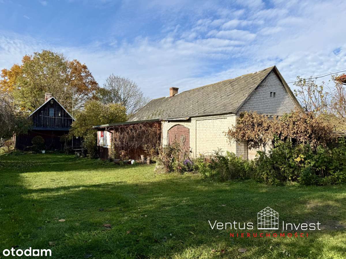 Działka z klimatycznym domem drewnianym -Czerwonka - Pełny obrazek: 2/12