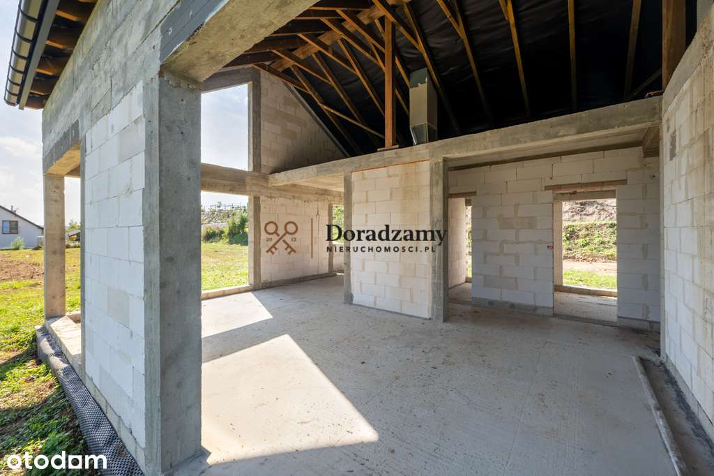 Widokowa działka z domem w stanie surowym zamk. - Pełny obrazek: 4/7