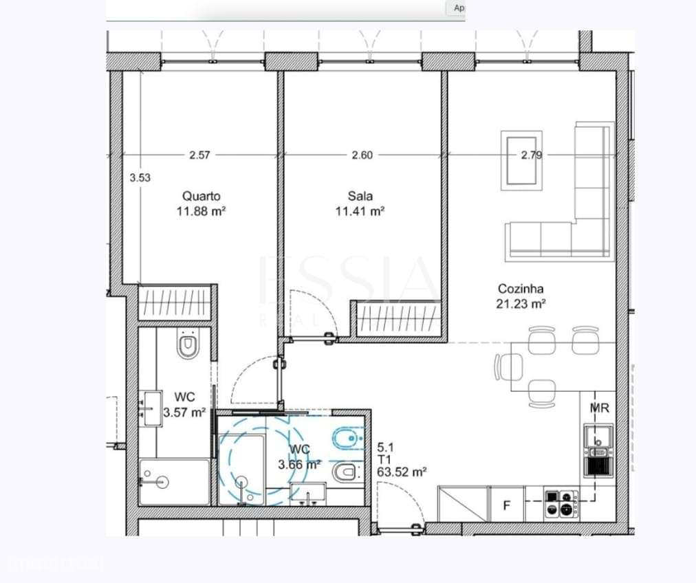 Apartamento T2 com Varanda em Campanhã-8
