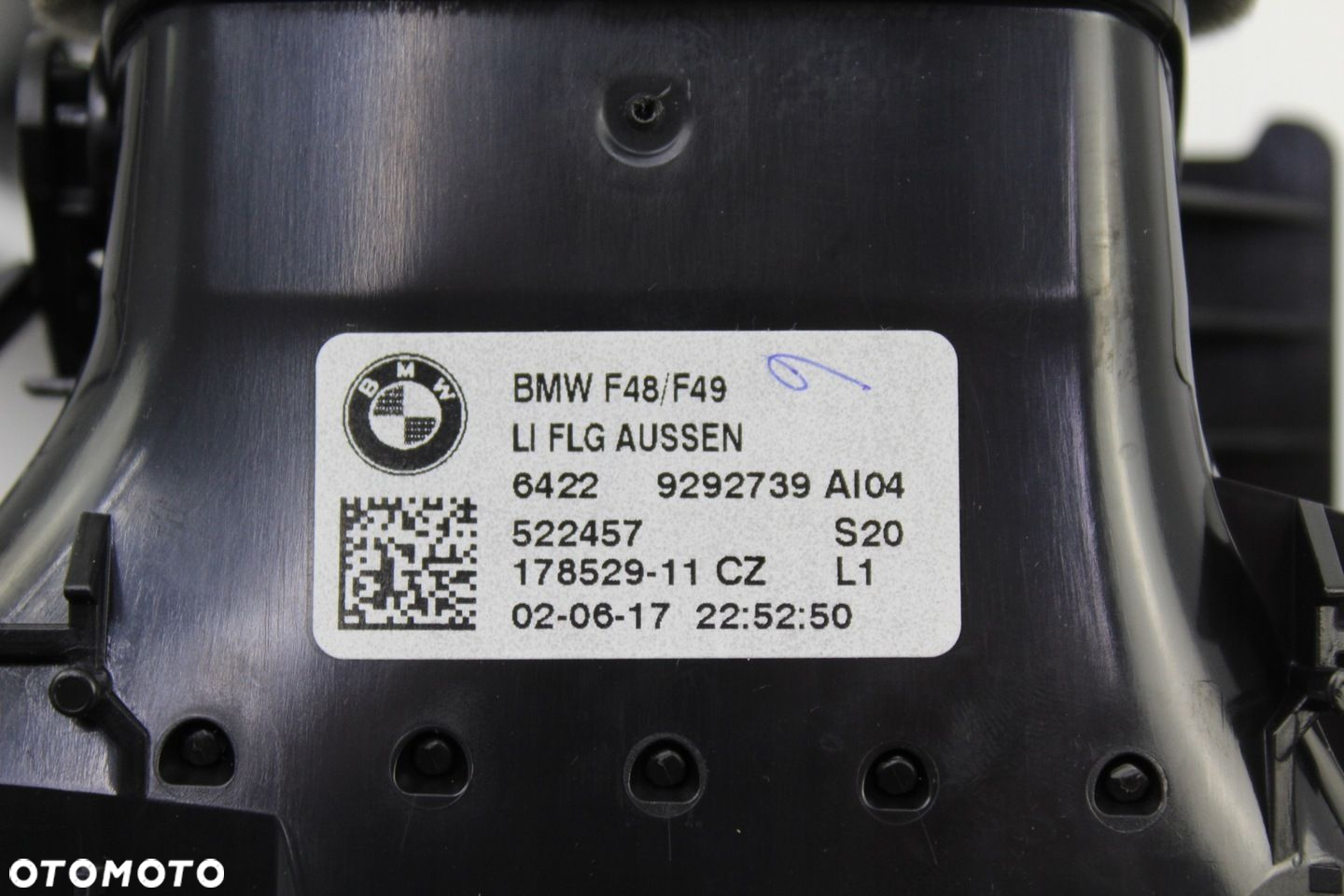 BMW X1 F48 LISTWA DEKOR KRATKI NAWIEWU 9292741 - 13