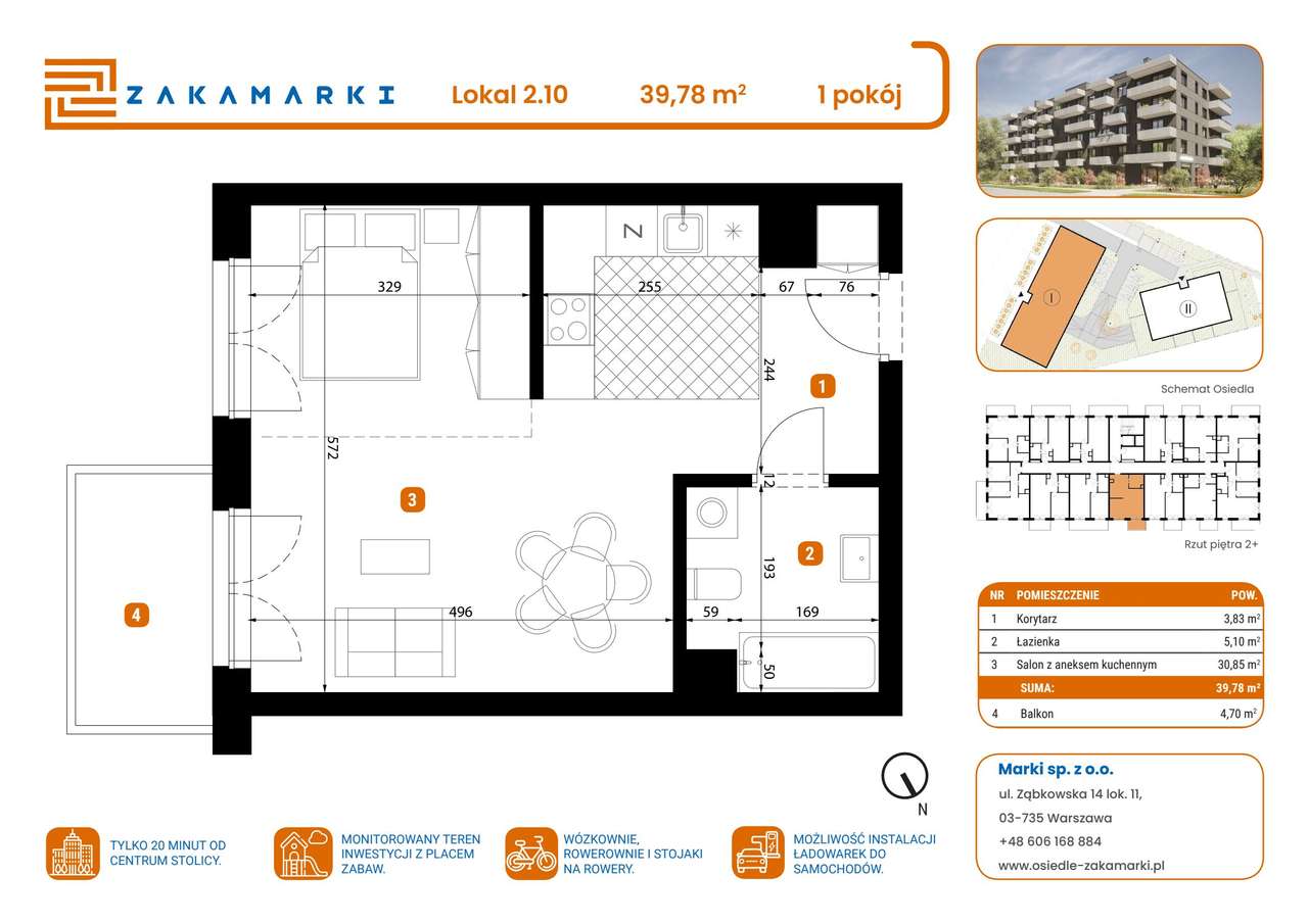 Zakamarki | mieszkanie 1-pok. | B1/2/10 - Pełny obrazek: 2/8