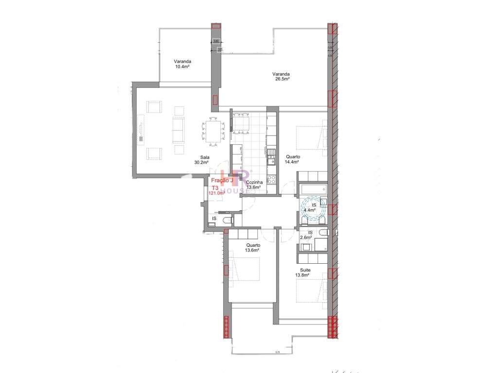 Olivais - Vende-se Fantástico T4 em construção Último andar - Grande imagem: 4/17