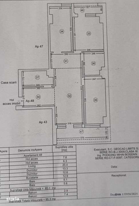 BLOC NOU-INEL II ELIBERARII - APARTAMENT SPATIOS CU 3 CAMERE VEDERE BI-16