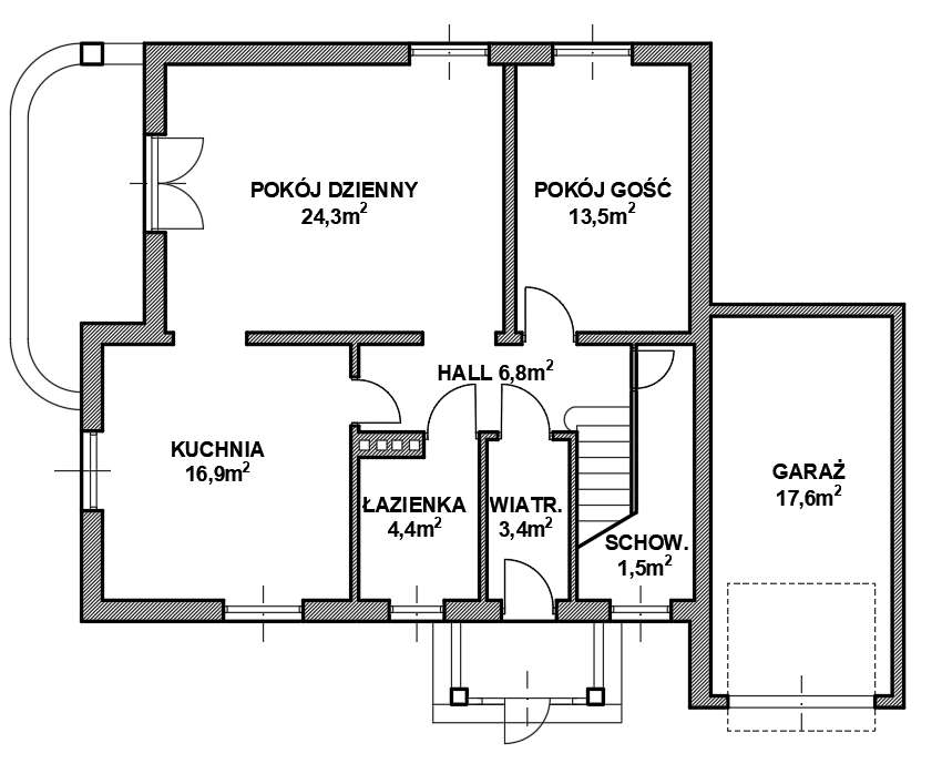 Rząska. Dom na granicy Krakowa. Widokowa działka. Ogród. Taras. Garaż.-18