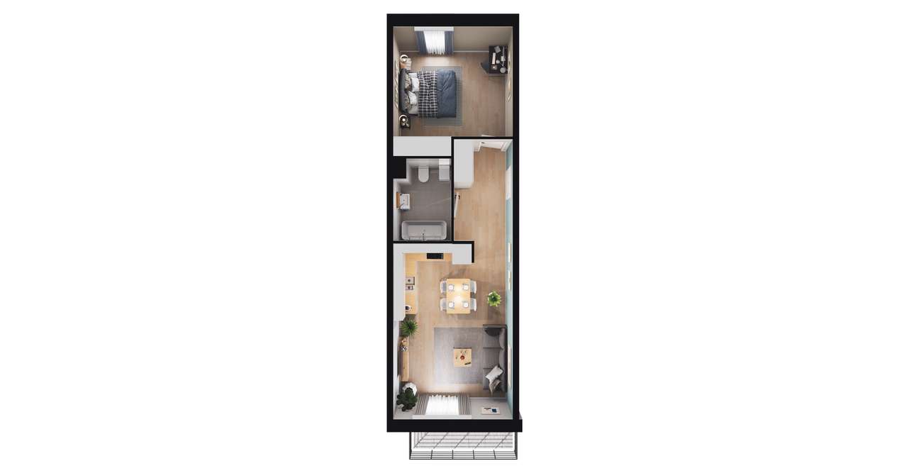 mieszkanie 2-pok. | B2_35 - Pełny obrazek: 3/8