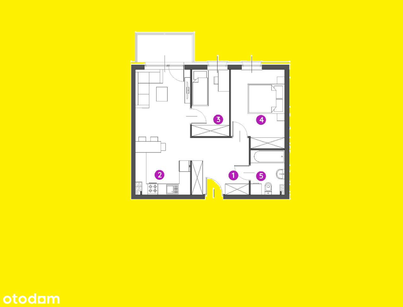 3 pokoje/ lokal bez czynszowy/ bezpośrednio/ gotowe - Pełny obrazek: 4/6