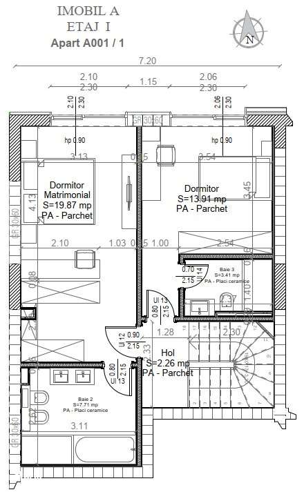 3 camere duplex Pipera | gradina proprie | 94 mp | proiect premiu-10