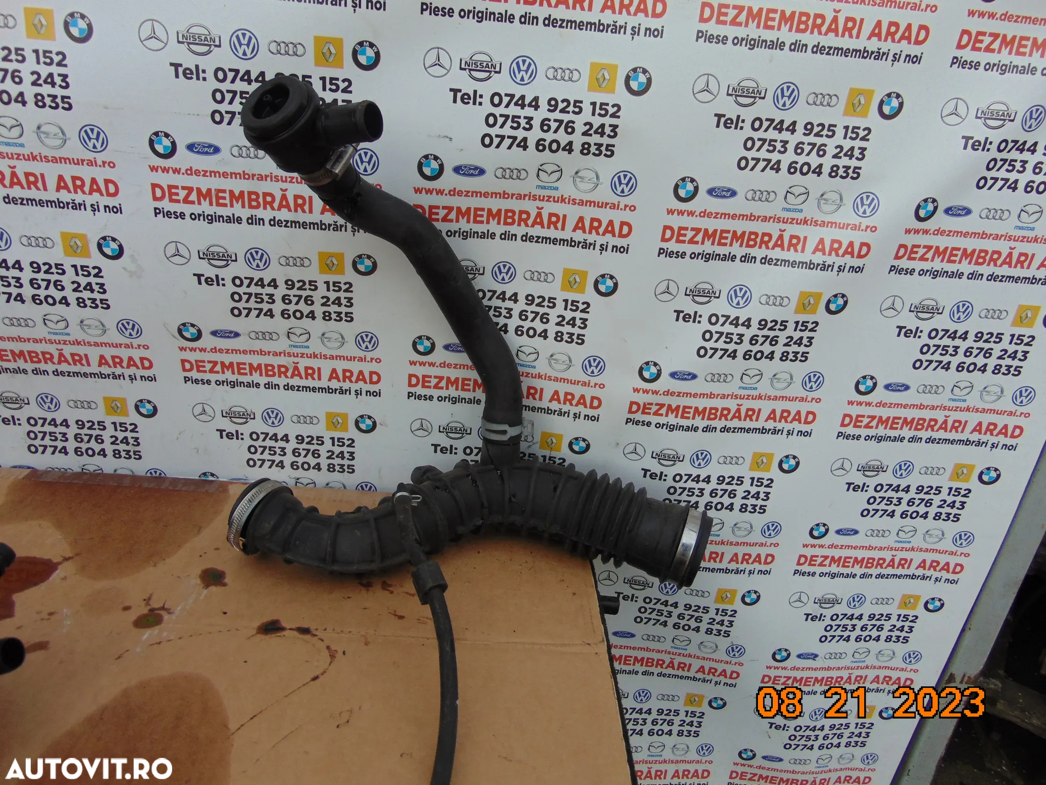 Furtun intercooler Dacia 0.9 logan mcv sandero renault Clio 4 0.9 caltur furtun turbo tub 0.9tce 165764382r - 2