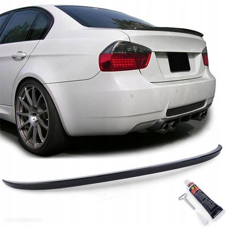 SPOILER LOTKA KLAPY BAGAŻNIKA BMW E90 CZARNY POŁYS - 1