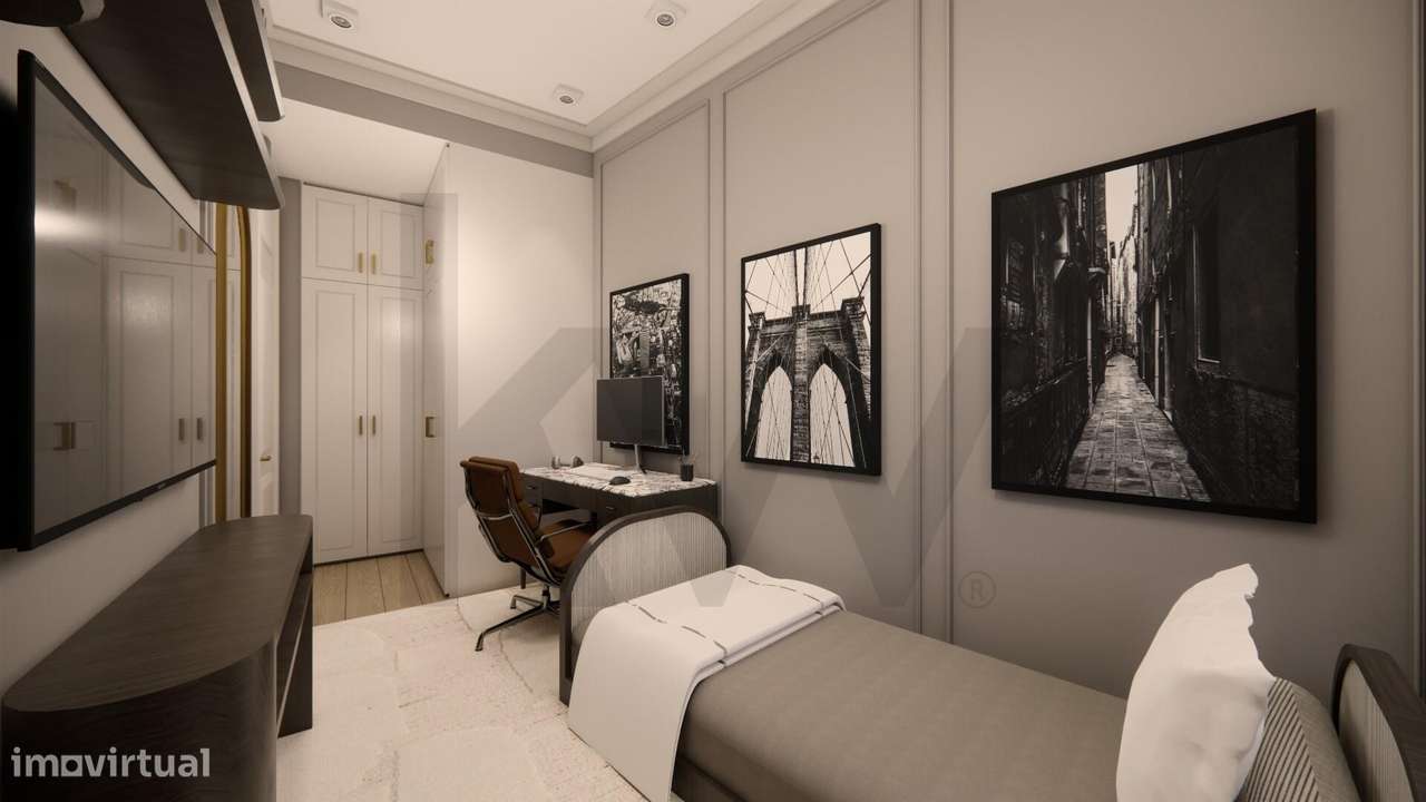 Apartamento T1 com terraço e jardim na Estrela, Lisboa-9