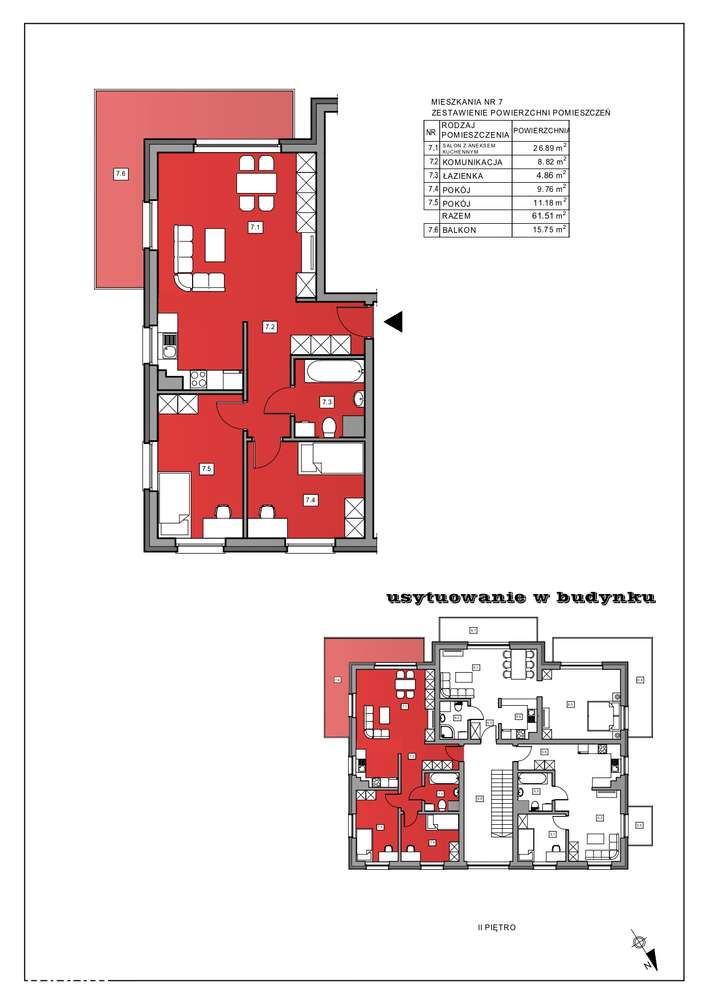 W pełni wyposażone 3 pokojowe mieszkanie na Osiedlu Green Park-11