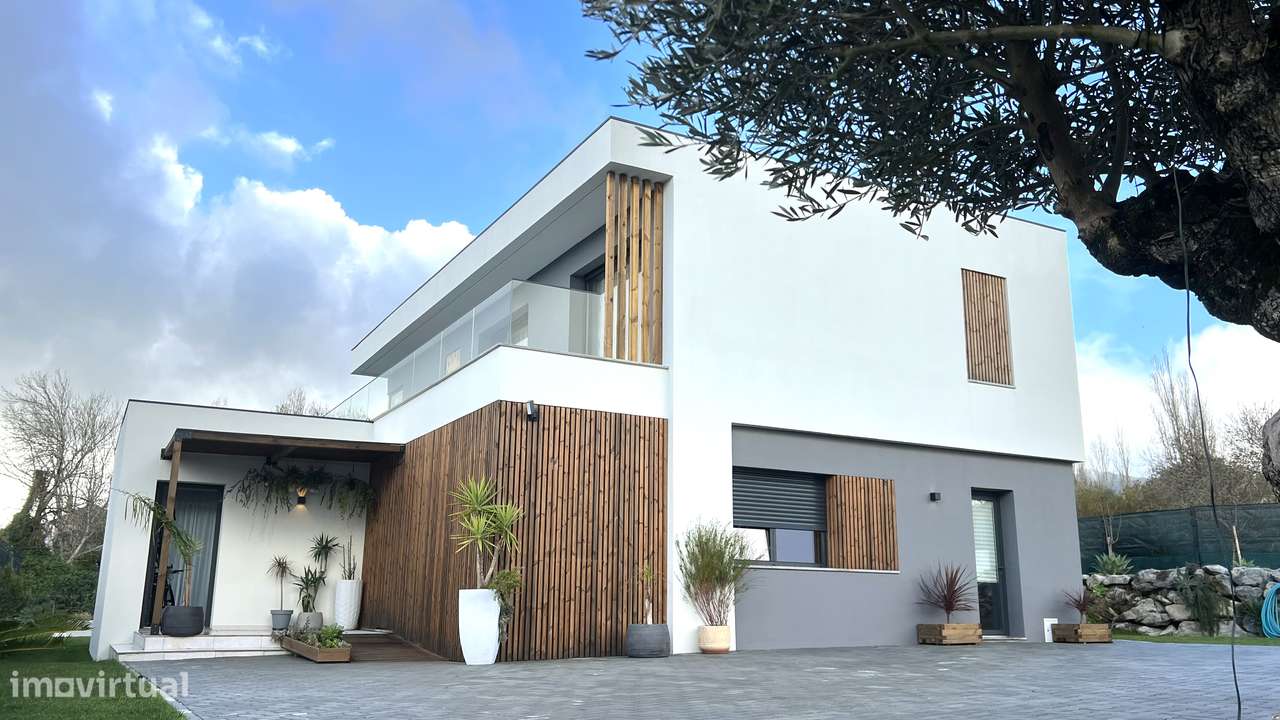 Moradia T4 lote de 1360m2 piscina Abrunheira Sintra - Grande imagem: 4/49