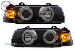 Faruri Angel Eyes BMW Seria 3 E36 Coupe Cabrio (1990-1999) Negre- livrare gratuita - 13