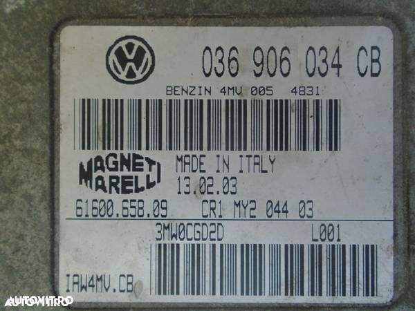 Calculator motor Skoda Fabia 1.4 benzina BBY din 2003 - 2