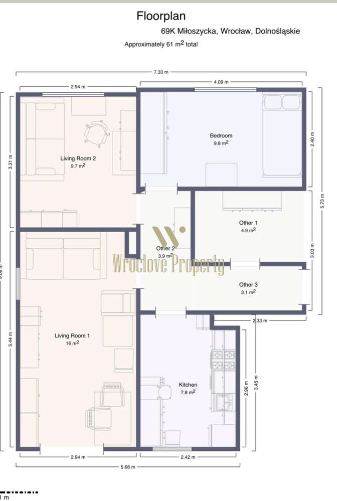 3 pok mieszkanie 58m z tarasem Wrocław Swojczyce-10