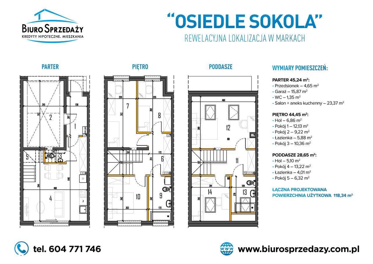 KOMPAKTOWY SEGMENT Z GARAŻEM+PODJAZD+OGRÓDEK - Pełny obrazek: 2/8